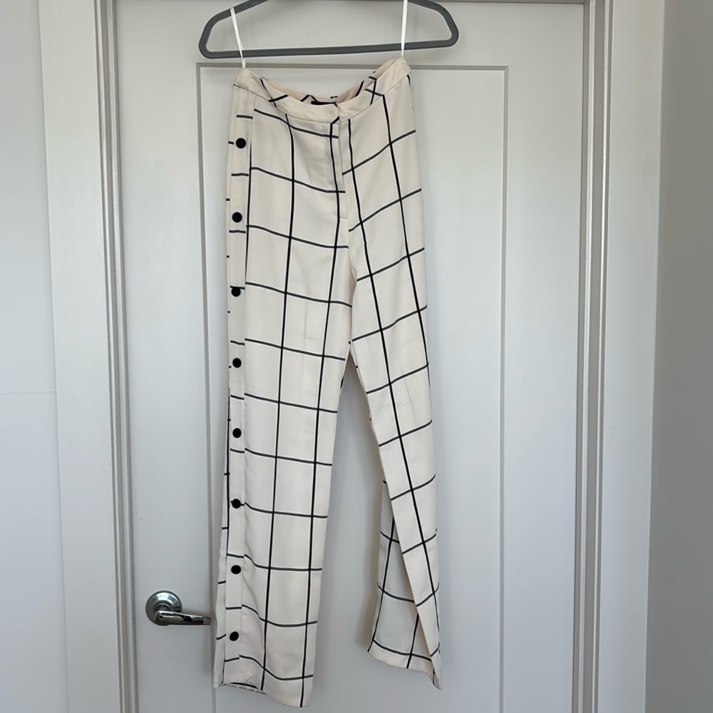 Topshop Side Button Pants